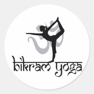 Sticker Rond Pose de traction Bikram Yoga