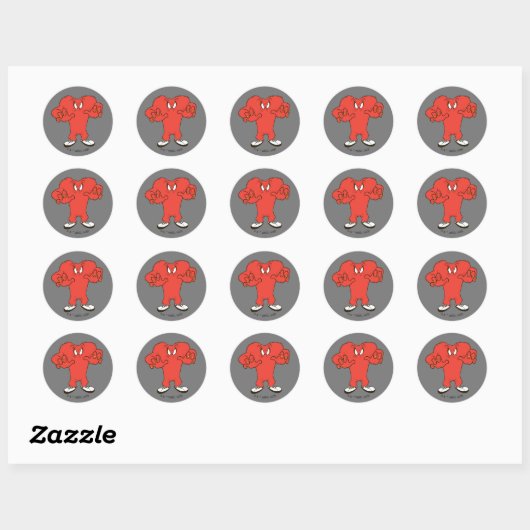 Sticker Rond Pose Gossamer Menacer (Feuille)
