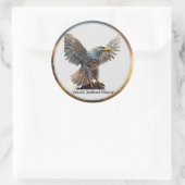 Sticker Rond "Pose resplendissante de l’aigle" (Sac)