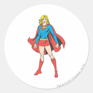 Sticker Rond Pose Supergirl 5