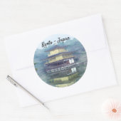 Sticker Rond Pose sur le Pavillon d'Or (Enveloppe)