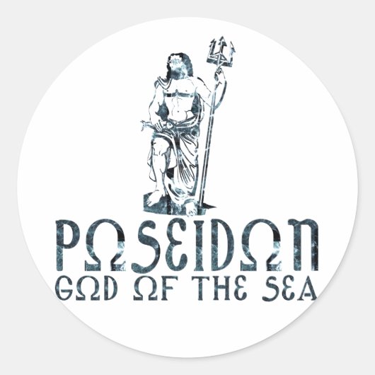 Sticker Rond Poseidon (Devant)