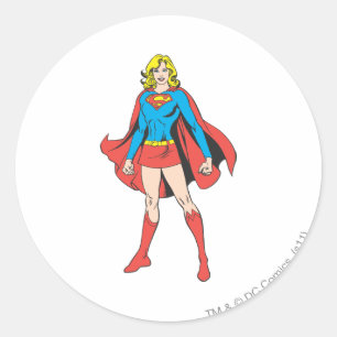 Sticker Rond Poses de Supergirl