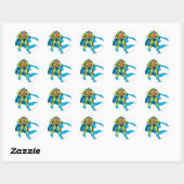 Sticker Rond Poses Martian Manhunter (Feuille)