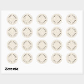 Sticker Rond Poshmark vendeur minimum fournitures (Feuille)