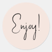 Sticker Rond Positivité simple (Devant)