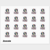 Sticker Rond possibilité de changement (Feuille)