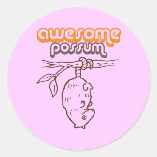 Sticker Rond Possum génial