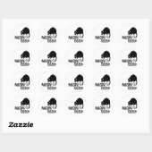Sticker Rond Possum génial (Feuille)