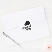 Sticker Rond Possum génial (Enveloppe)