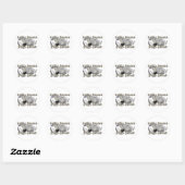Sticker Rond Possum gothique Joue Undead (Feuille)