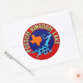 Sticker Rond Possum Kingdom Lake, Texas (Enveloppe)