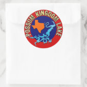 Sticker Rond Possum Kingdom Lake, Texas (Sac)