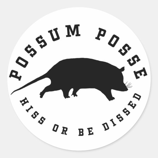 Sticker Rond Possum MC (Devant)