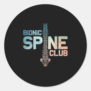 Sticker Rond Post Spine Chirurgie Art Pour Hommes Femmes Spine