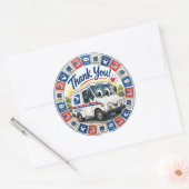 Sticker Rond Postal Workers Appreciation  (Enveloppe)
