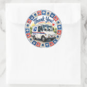 Sticker Rond Postal Workers Appreciation  (Sac)