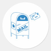 Sticker Rond Poste (Devant)