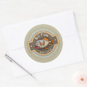 Sticker Rond Poster de Big Fish Bar And Grill (Enveloppe)