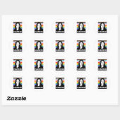 Sticker Rond Poster de la Harris Pride (Feuille)