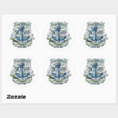Sticker Rond Poster de l'Ancre Old Sailor (Feuille)