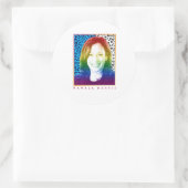 Sticker Rond Poster des années 80 - Kamala Harris Pride (Sac)