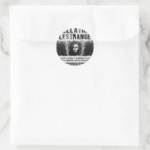 Sticker Rond Poster Recherché Bellatrix Lestrange (Sac)