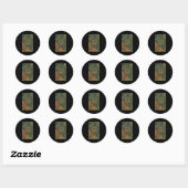 Sticker Rond Poster Whimsigoth Swirl (Feuille)