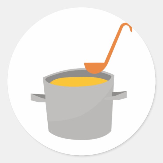 Sticker Rond Pot à soupe (Devant)