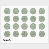 Sticker Rond Pot de confiture de myrtille maison rustique Can L (Feuille)