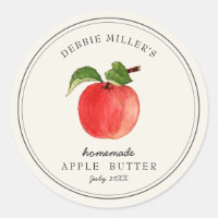 Pot de confiture de pomme au beurre vintage fait m