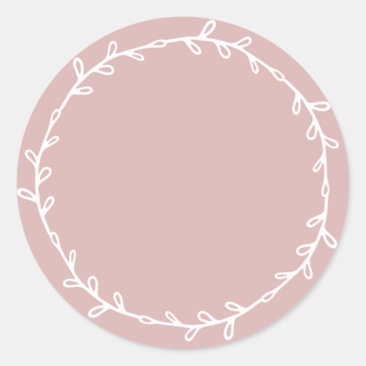 Sticker Rond Pot de confiture maison rustique argent rose écrit (Devant)