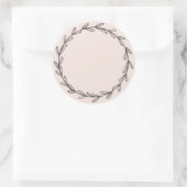 Sticker Rond Pot de confiture maison rustique peut rougir Rose (Sac)