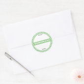 Sticker Rond pot de conservation fait maison écriture pastel mi (Enveloppe)