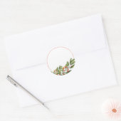 Sticker Rond Pot de conservation fait maison vide Holly Berry (Enveloppe)