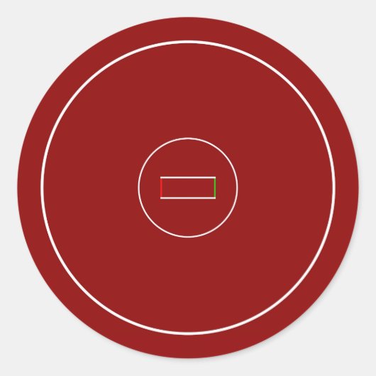 Sticker Rond Pot de lutte (Devant)