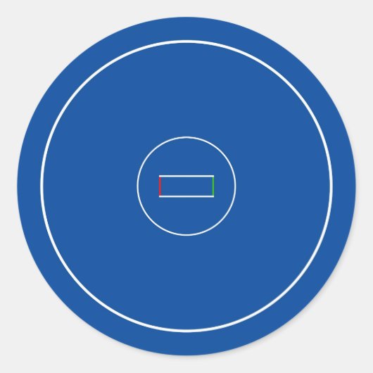 Sticker Rond Pot de lutte (Devant)