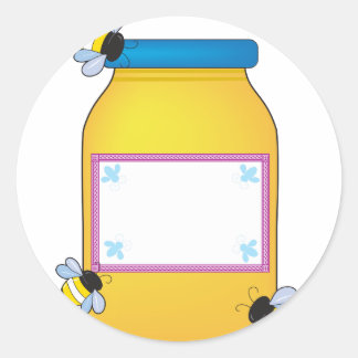 Sticker Rond Pot de miel