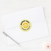 Sticker Rond Pot de miel abeille miel ruche Apiculture (Enveloppe)