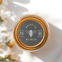 Pot de miel de mariage rustique à la craie destiné