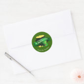 Sticker Rond Pot of Gold St Patrick's Day (Enveloppe)