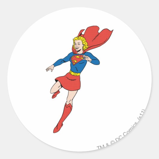 Sticker Rond Poteau de superfille 8 (Devant)