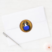 Sticker Rond Potion de mana 8 bits Flash Gold (Enveloppe)