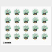 Sticker Rond Potions, Spells & Magic Brew sorcières Cauldron (Feuille)