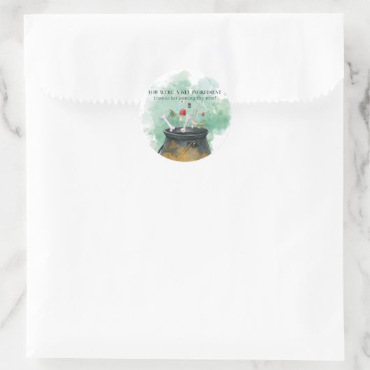 Sticker Rond Potions, Spells & Magic Brew sorcières Cauldron (Sac)