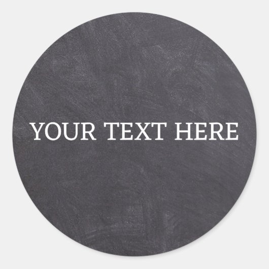 Sticker Rond Pots de Épices Tableau Noir Classique Rond Cercle (Devant)