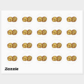 Sticker Rond Pouce d'ail Pain Roll Italien Cuisine alimentaire  (Feuille)