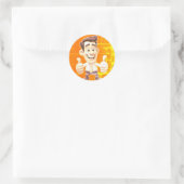 Sticker Rond Pouce Haut, Doigts, Comme (Sac)