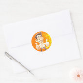 Sticker Rond Pouce Haut, Doigts, Comme (Enveloppe)