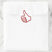 Sticker Rond Pouce Haut main (Sac)